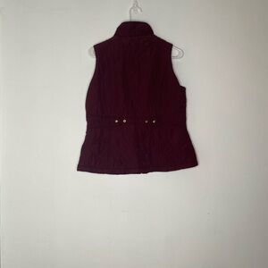 Sherpa lined puff vest